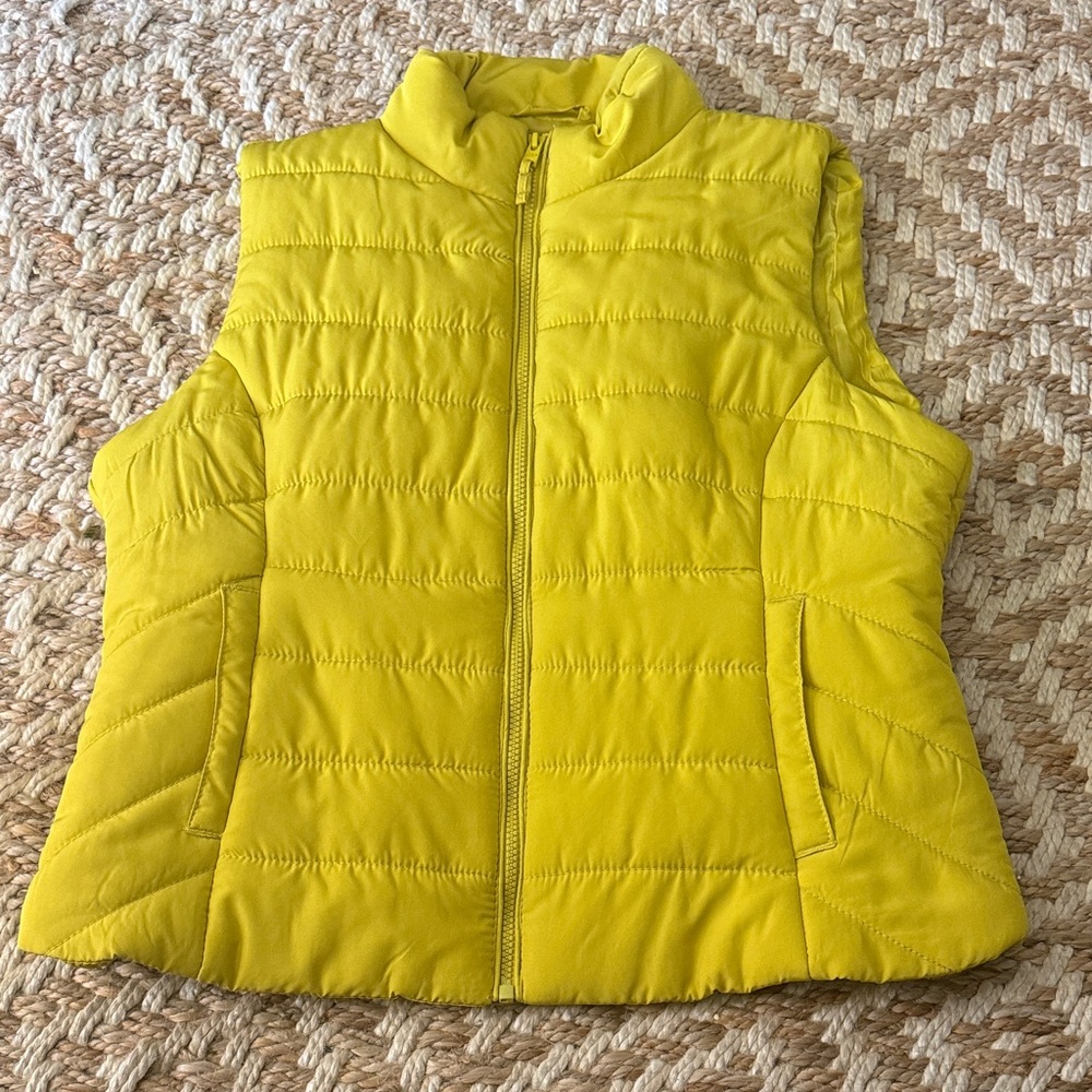 Aeropostale Sunny Yellow Quilted Puffer Vest